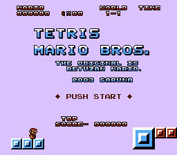 Tetris Mario Bros (SMB1 Hack)