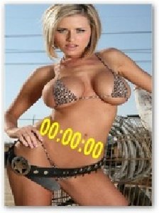 Police sexy girl clock fl1.1
