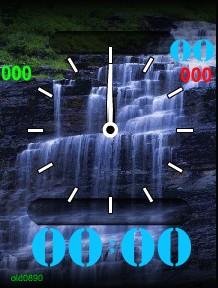 Водопад флеш часы