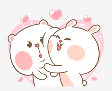 LINE Official Stickers - Sweet Marshmallow Couple 2 Exampl