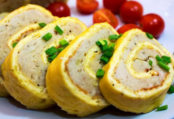 Сырно-мясной рулет