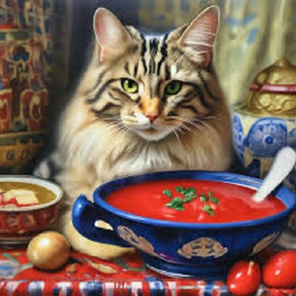 Кот и борщ