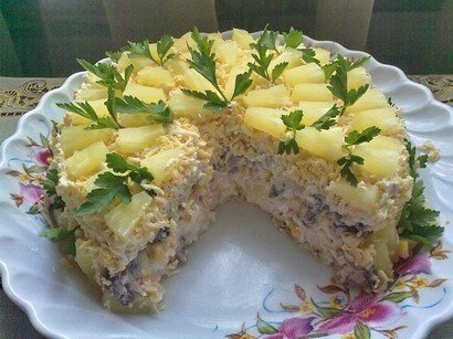 Торт-салат "Чудо-слойка"
