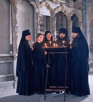 Хор братии Валаамского монастыря. - Валаамская Литургия-3-й Антифон