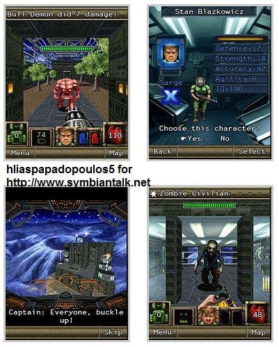 3D DOOM 2 RPG Samsung 240x400 touch