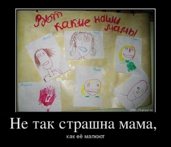 Как дети видят свою маму