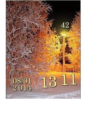 Ночь морозная Цифровые часы Флэш 2.0..