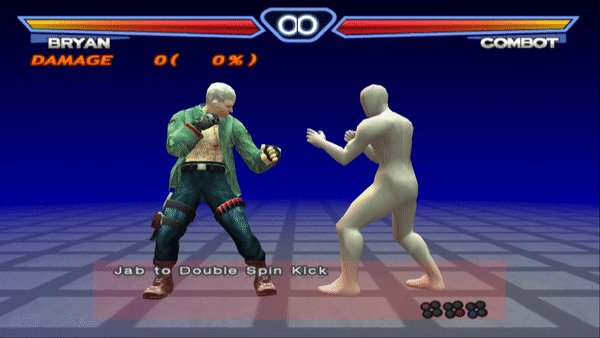 Jab to Double Spin Kick of Bryan Fury aka The Bricklayer