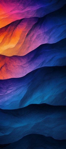 Красочные абстрактные волны (1082x2410)
