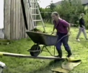 Тележка с землёй