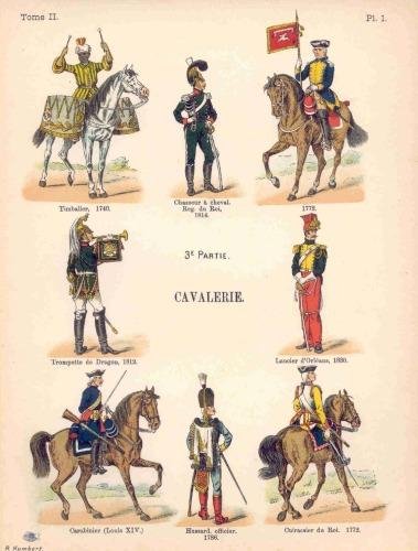 Les uniformes de l'armee Francaise 1690-1894. Tome II