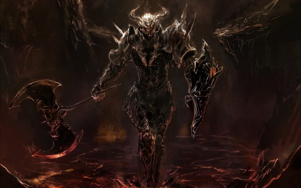 death demon lava medieval mythology darkness