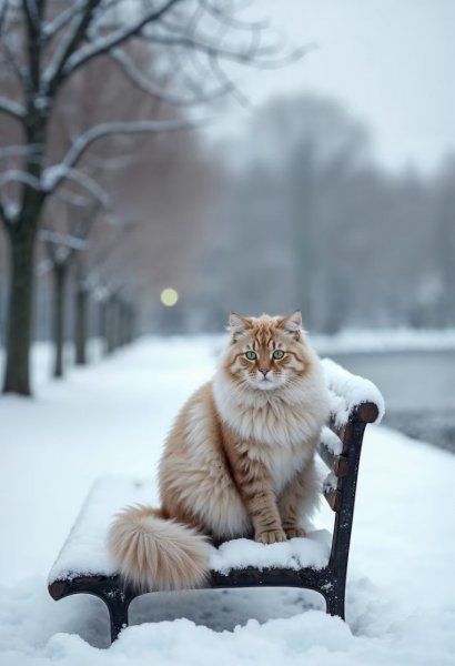 Зимние коты (24)