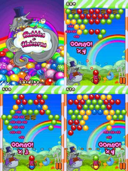Bubble and Unicorns 320x240 E72