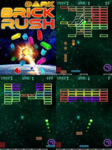 Dark Brick Rush 240x320