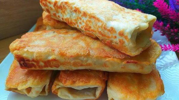 Быстрые пирожки из лаваша с яблоками