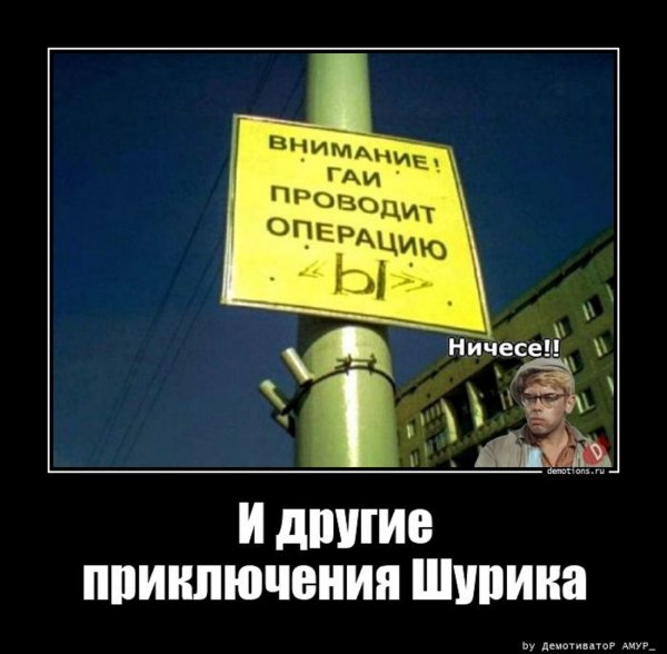 Внимание! ГАИ проводит операцию "Ы"
