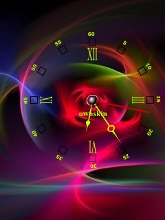 red clock