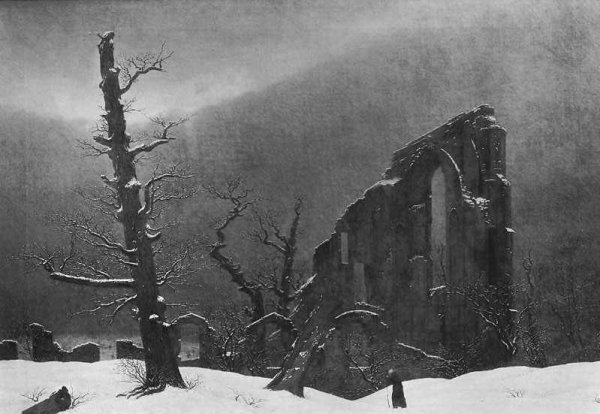 Caspar David Friedrich 046 (Monk in the Snow)