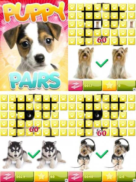 Puppy Pairs 240x320 6280