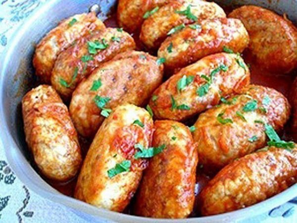 Котлеты из фарша и кабачков