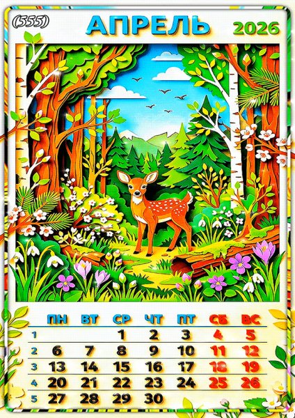 Апрель