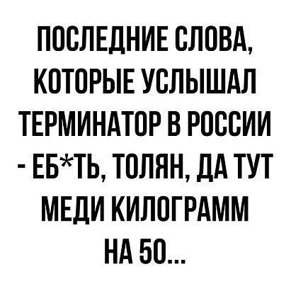 Последние слова Терминатора