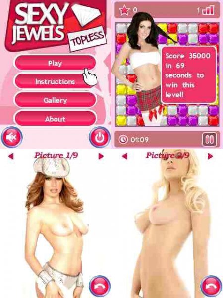 Sexy Jewels Topless Sam 240x400 m8800