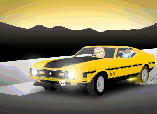 My Little Pony in Chevrolet Camaro