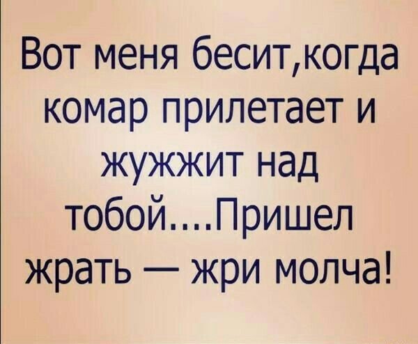 Бесит комар