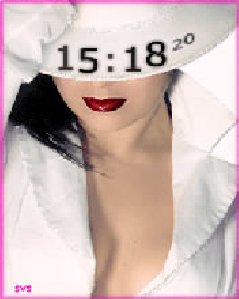 Lady in White black clock fl1.1