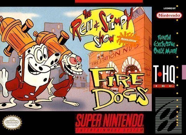 Ren Stimpy Show The Fire Dogs.<SNES>