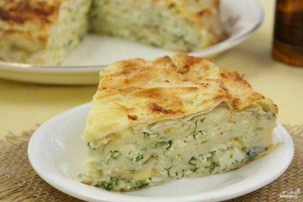 Сырный пирог из лаваша