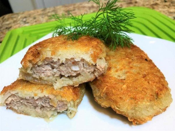 Картофельные колдуны с фаршем
