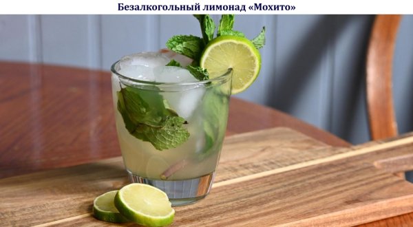 Безалкогольный лимонад "Мохито"