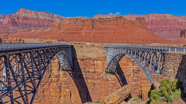 Marble Canyon Мост Навахо Мраморный каньон UHD Обои 4к