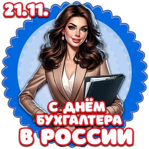 Открытка с днем бухгалтера в россии
