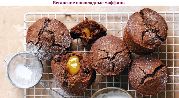 Веганские шоколадные маффины