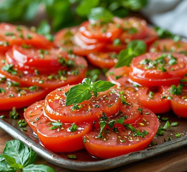 Закуска из маринованных помидор