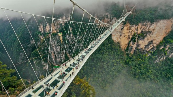 Glass Bridge Стеклянный мост UHD обои 4K
