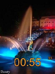 ЧАСЫ 24к.ФОНТАНЫ ПЕТРОДВОРЦА смена к.