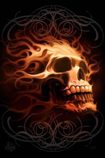 fire skull big