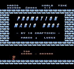 Promotion Mario Bros by 18 Craftsmen (SM