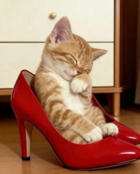 Котёнок в туфле