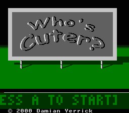 Whos Cuter by Damian Yerrick (PD)