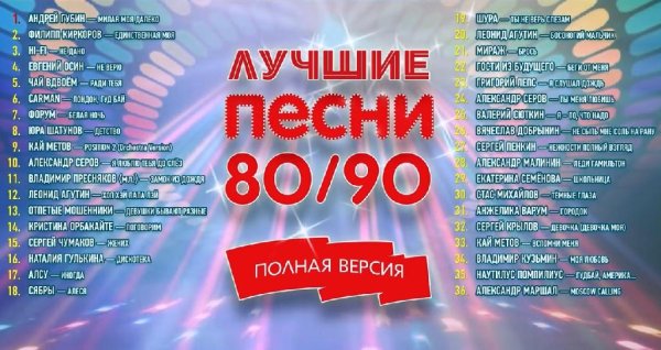 VA - Лучшие песни 80/90 Полная версия Часть 1