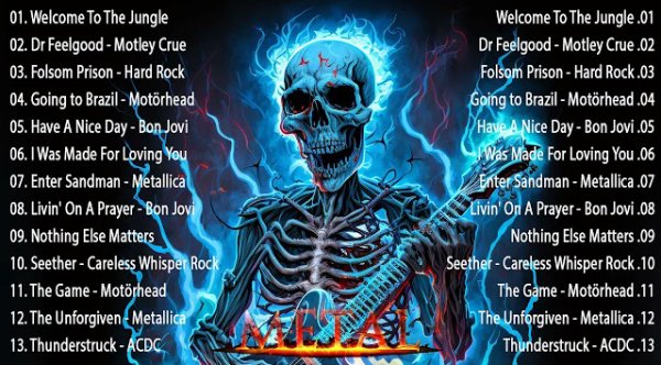 ACDC, Metallica, Iron Maiden, Black Sabbath - Best Hard Rock