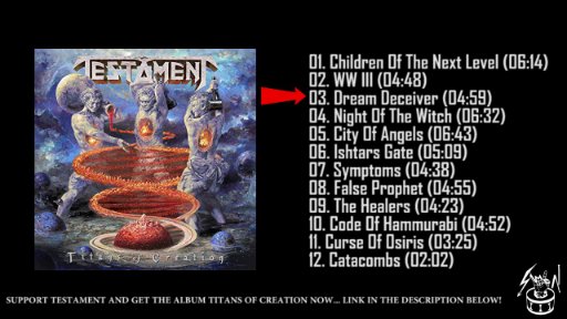 Simon Skrlec BOBNAR - TESTAMENT - Titans of Creation FULL ALBUM 2020 NEW