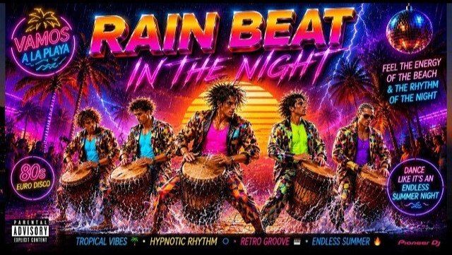 Dj Paul - RAIN BEAT IN THE NIGHT /80s Tribal Euro Disco Storm Mix 2026