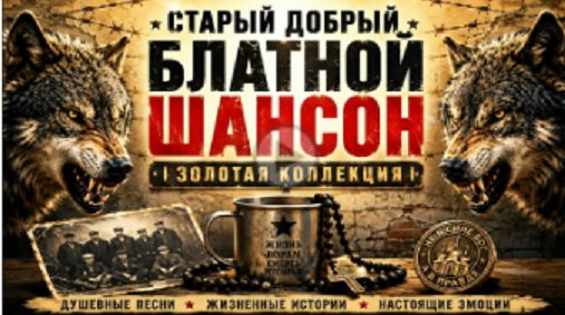 Блатной шансон - Снова вечер ложится ... 2026